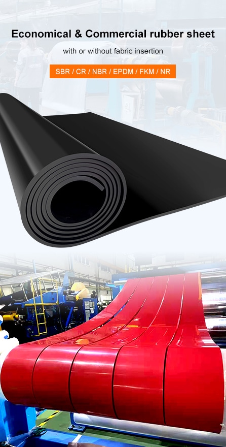 rubber sheets and rolls