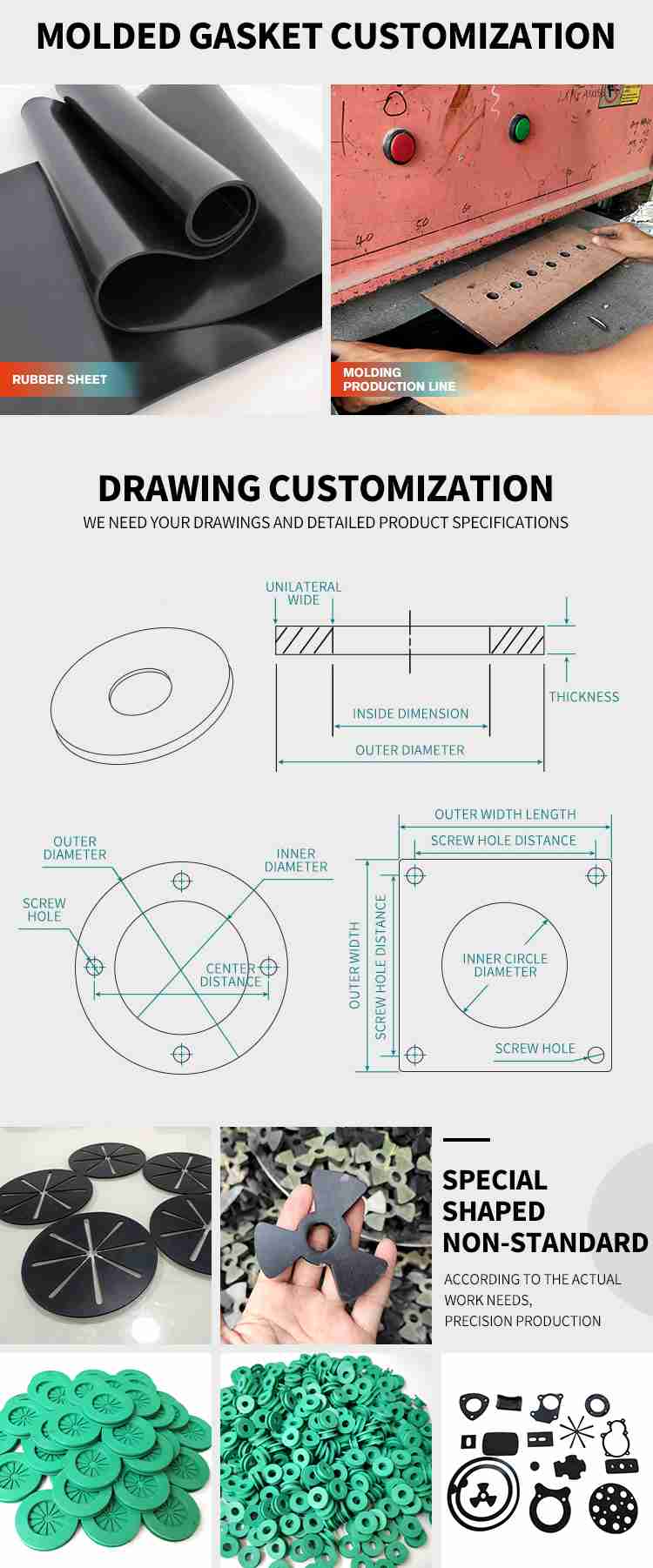 viton rubber gasket custom chemical resistance