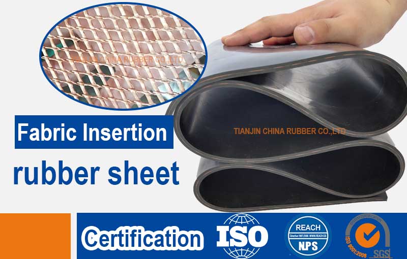 10mm insertion rubber fabric reinforced rubber sheet
