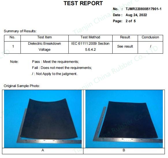 Electrical rubber insulation sheet roll