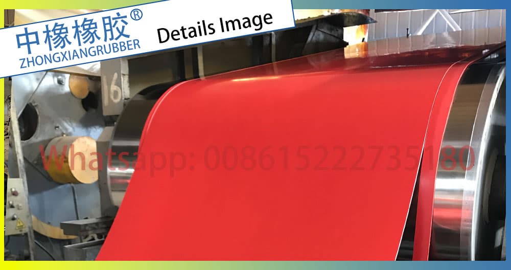 red rubber roll