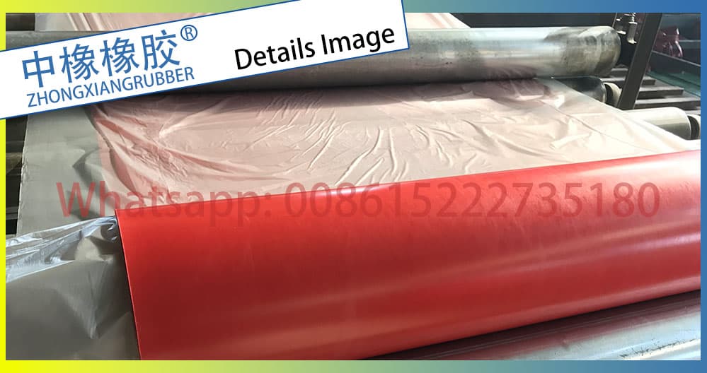 red rubber roll