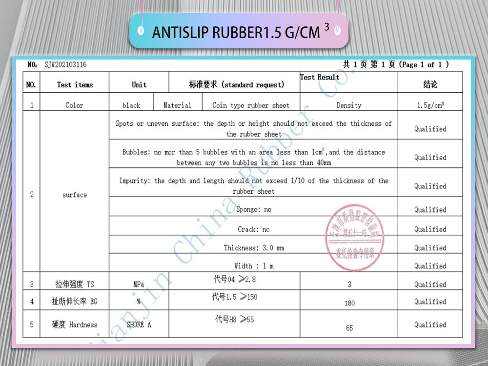 ribbed rubber matting roll