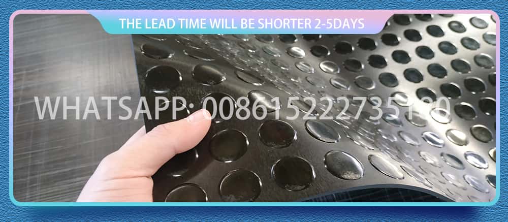 studded rubber flooring