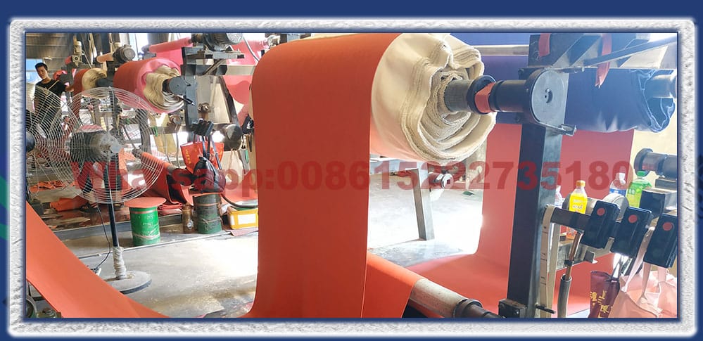 Red natural rubber sheet