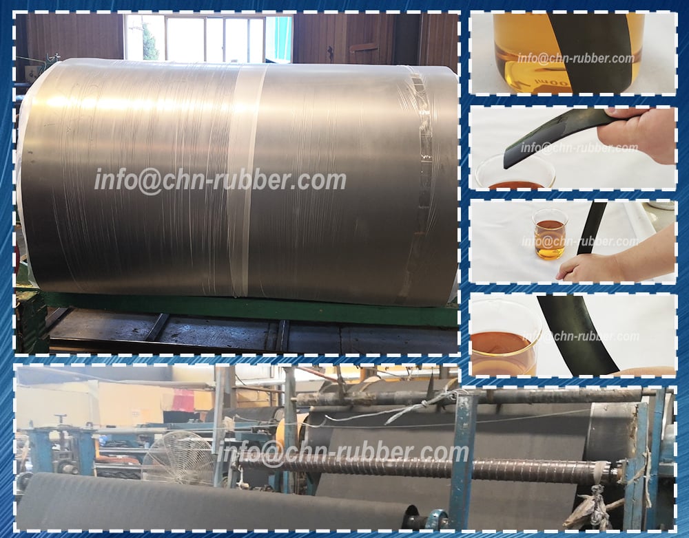 Fuel resistant rubber sheet