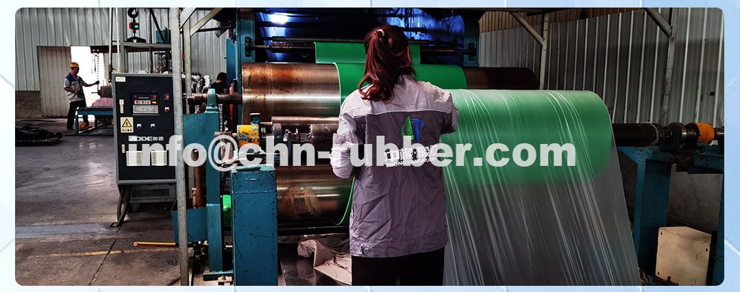 Soft rubber sheet material
