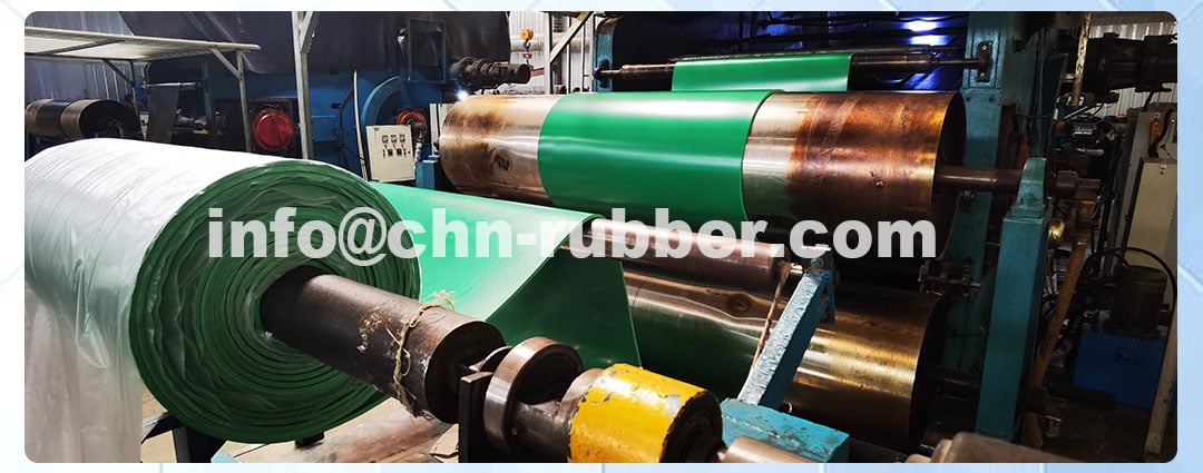 Soft rubber sheet material