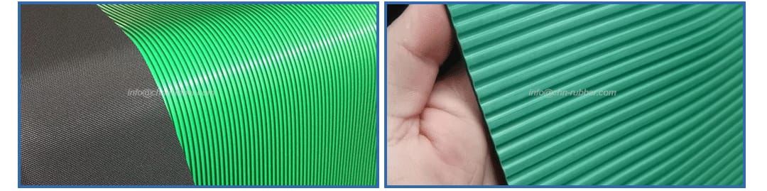 fine fluted rubber matting