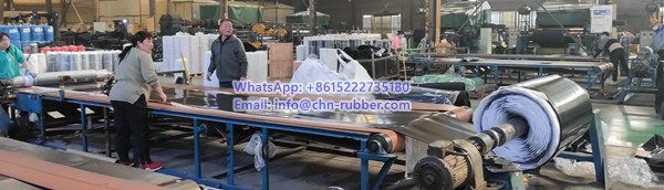 Flame retardant rubber sheet
