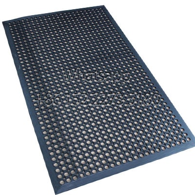 Perforated rubber floor mats black - rubber hollow mat manufacturers