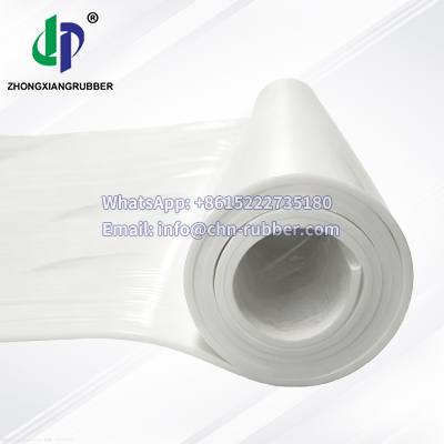 White silicone rubber sheet soft 60DURO