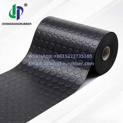 65±5Shore A button rubber sheet anti-slip mats